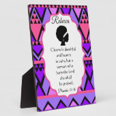 Plaque Photo Afrique Thème Proverbes 31 Femme (Côté)