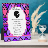 Plaque Photo Afrique Thème Proverbes 31 Femme (Côté)