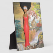 Plaque Photo Afro Glam : Une beauté intemporelle (Côté)