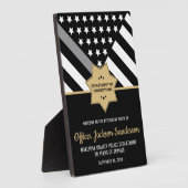 Plaque Photo Agent correctionnel Retraite Silver Line Bienvenue (Côté)