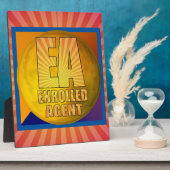 PLAQUE PHOTO AGENT INSCRIT LOGO DE L'EA (Côté)