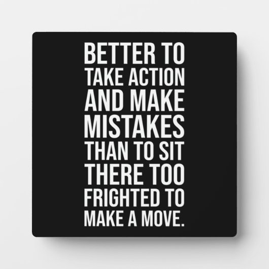 Plaque Photo Agir - Gymnase, Hustère, Succès, Motivation (Devant)