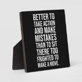 Plaque Photo Agir - Gymnase, Hustère, Succès, Motivation (Recto)