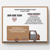 Plaque Photo Aide à l'entreprise Recherché maintenant Location  (Devant)