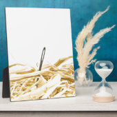 Plaque Photo aiguille dans une botte de foin (Côté)