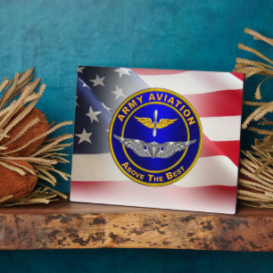 Plaque Photo Ailes de l'aviation Vétérinaire de l'Armée