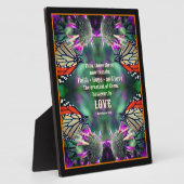 Plaque Photo Aimer Citation Monarque Papillon Inspirational (Côté)