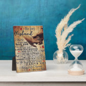 Plaque Photo Aimer Cotes Cadeau | À mon mari présent | (Côté)