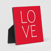 Plaque Photo Aimer la conception du texte (Recto)