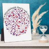 Plaque Photo Aimer un microbiologiste (Côté)