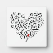 Plaque Photo Aimez La Vie Que Vous Vivez (Devant)