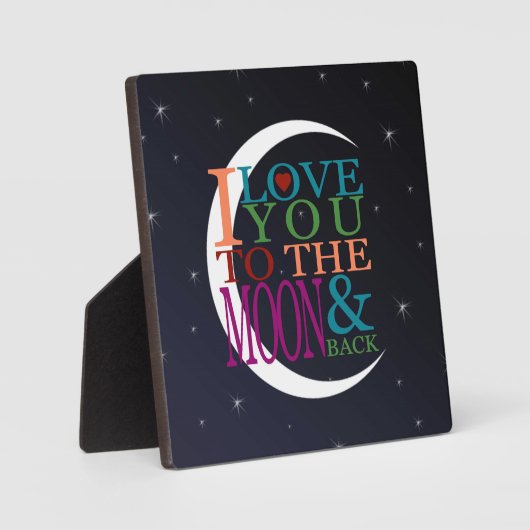 Plaque Photo Aimez-vous à la Lune et retour (Recto)