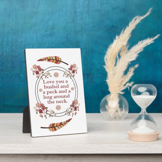 Plaque Photo Aimez-vous le boisseau et un pic (Côté)