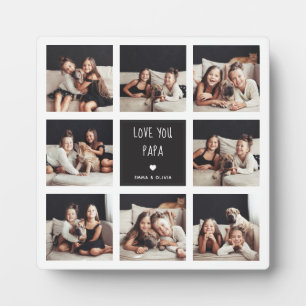 Plaque Photo Aimez-vous Papa   Photo Collage Texte manuscrit