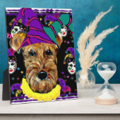 PLAQUE PHOTO AIRDALE TERRIER (Côté)