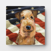 Plaque Photo Airedale Terrier (Devant)