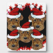 PLAQUE PHOTO AIREDALE TERRIER (Devant)