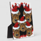 PLAQUE PHOTO AIREDALE TERRIER (Côté)