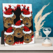 PLAQUE PHOTO AIREDALE TERRIER (Côté)