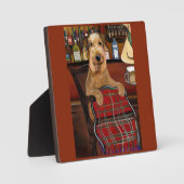 Plaque Photo Airedale Terrier (Recto)