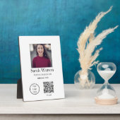 Plaque Photo Ajouter votre nom image titre détails commerciaux  (Côté)