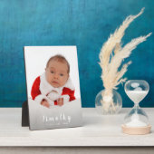 Plaque Photo Ajouter votre photo 1er Noël (Côté)