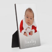 Plaque Photo Ajouter votre photo 1er Noël (Côté)