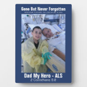 Plaque Photo Ajouter votre photo / texte - Tabletop avec Easel (Devant)