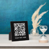 Plaque Photo Ajouter votre propre code QR Code texte Scan menu  (Insitu)