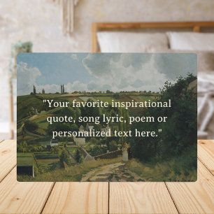 Plaque Photo Ajouter votre propre devis Cottagecore Vintage