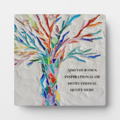 Plaque Photo Ajoutez votre propre devis de motivation inspirati (Devant)