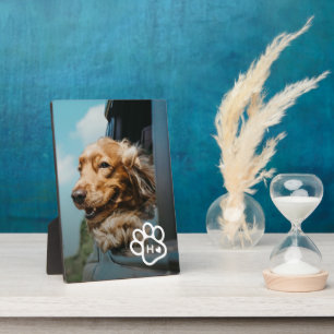 Plaque Photo Ajoutez Votre Propre Photo Monogramme Chiens Anima
