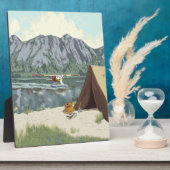 Plaque Photo Alaska Bush Avion Et Pêche Voyage (Côté)