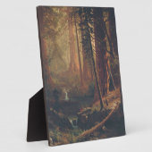 Plaque Photo Albert Bierstadt - Redwood Trees (Côté)