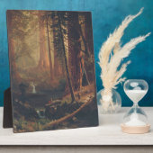 Plaque Photo Albert Bierstadt - Redwood Trees (Côté)