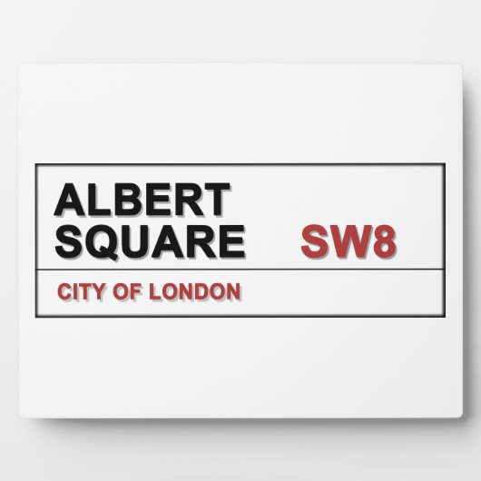 Plaque Photo Albert Square Londres Angleterre (Devant)