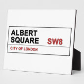 Plaque Photo Albert Square Londres Angleterre (Côté)