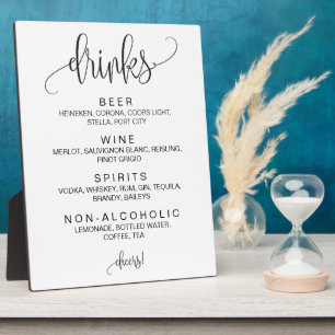 Plaque Photo Alcool Cocktail Bar Boissons Signal Mariage modifi