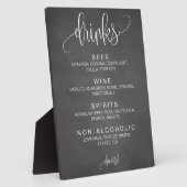 Plaque Photo Alcool Cocktail Bar Boissons Signal Mariage modifi (Côté)