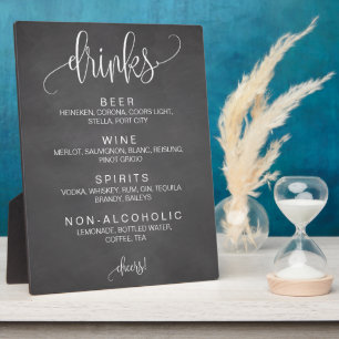 Plaque Photo Alcool Cocktail Bar Boissons Signal Mariage modifi
