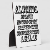 Plaque Photo ALCOOL - Parce que (Côté)