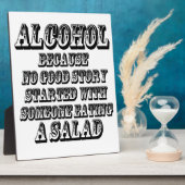 Plaque Photo ALCOOL - Parce que (Côté)