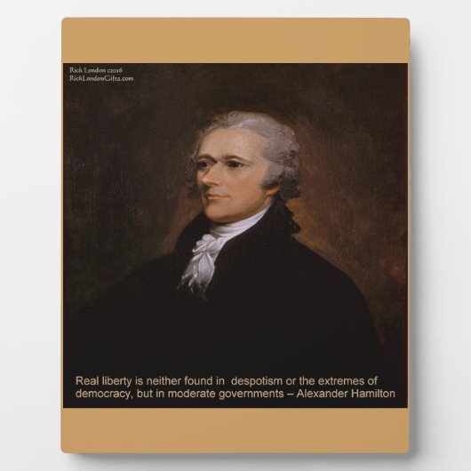 Plaque Photo Alexander Hamilton Cadfts (Devant)