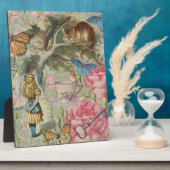 Plaque Photo Alice Cheshire Chat Wonderland Tree Garden (Côté)