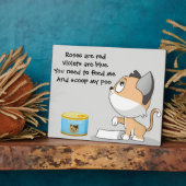 Plaque Photo Alimenter mon chat (Côté)