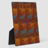 Plaque Photo Allez Zebra Safari Art Imprimer/Graphique (Côté)