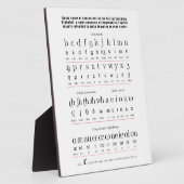 Plaque Photo Alphabet d'enseignement initial Anglais Graphique  (Côté)