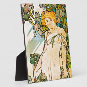 Plaque Photo Alphonse Mucha - Iris WB (Côté)
