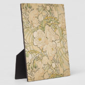 Plaque Photo Alphonse Mucha Peonies Peony Roses Fawn 1897 (Côté)