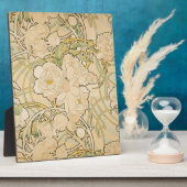 Plaque Photo Alphonse Mucha Peonies Peony Roses Fawn 1897 (Côté)